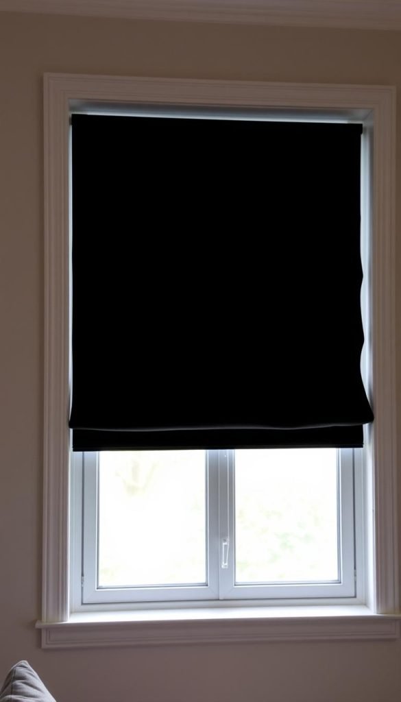 roman shades blackout