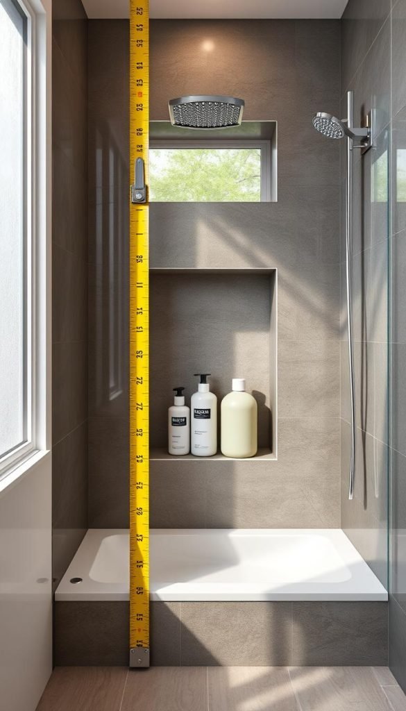 shower niche height measurement shower niche height measurement