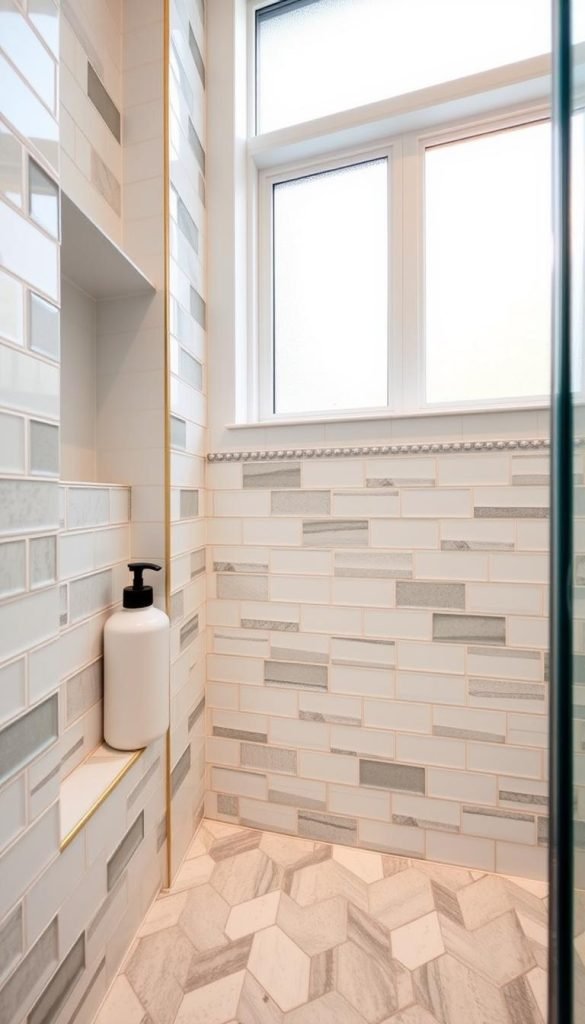 shower niche tile alignment shower niche tile alignment