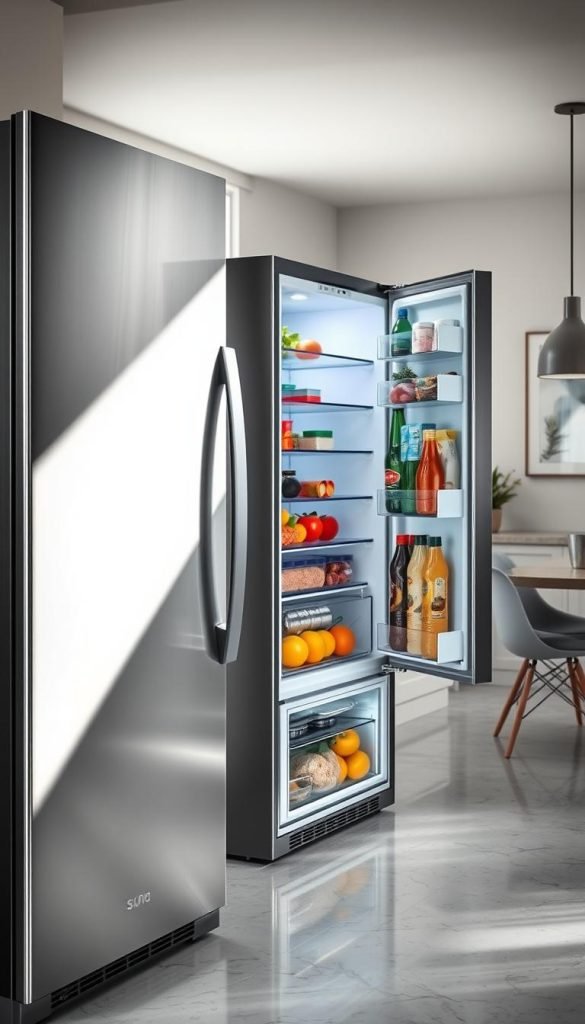 slim refrigerator features