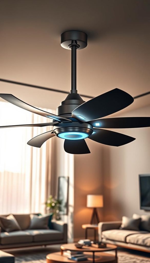 smart retractable ceiling fan