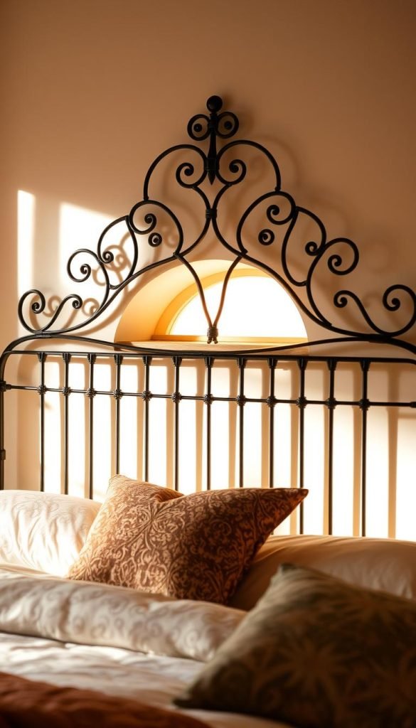 spindle iron headboard