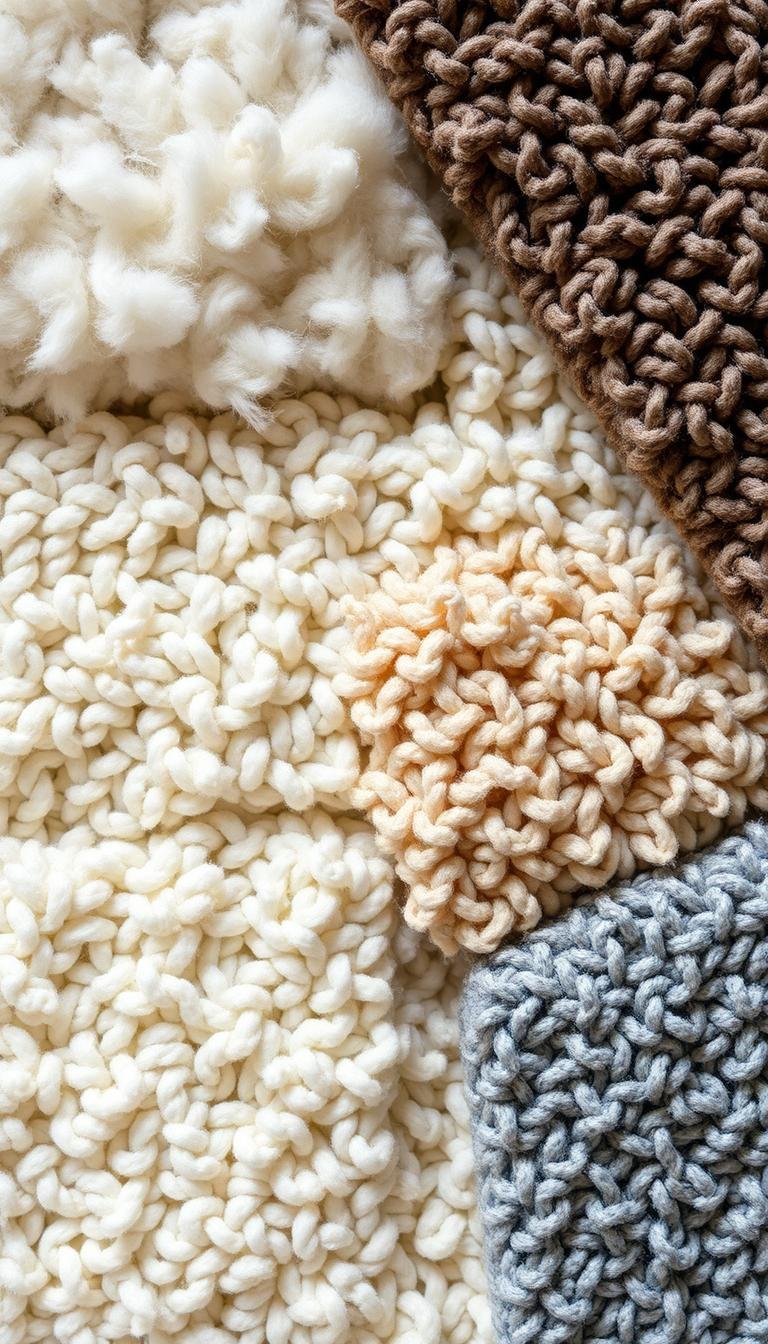 Rug material samples compared for stain resistance and everyday maintenance