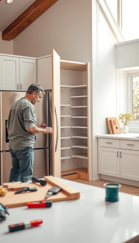 step by step pantry installation