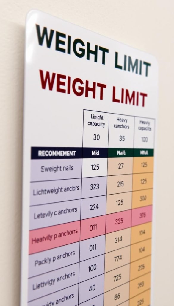 weight limits picture hanging