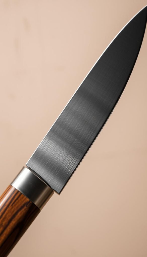 wood stainless steel knife