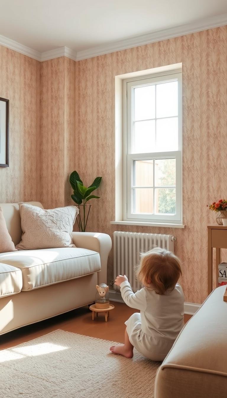 How do I pick wallpaper that hides toddler crayon marks?