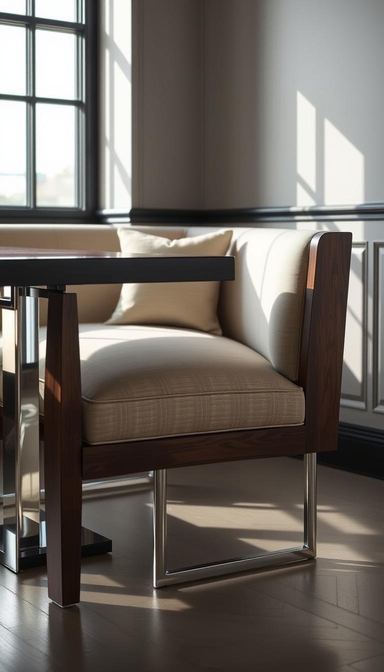 What’s the perfect bench depth for a dining table banquette?