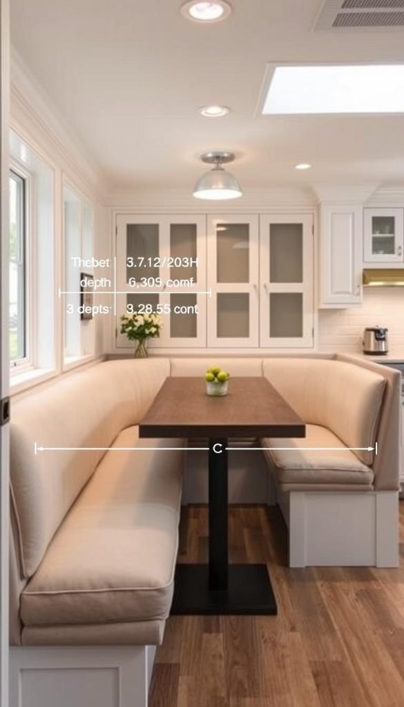 banquette seating dimensions banquette seating dimensions