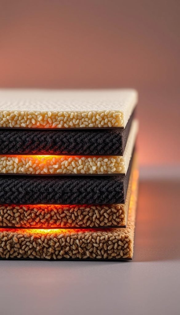 felt natural rubber felt-rubber memory foam