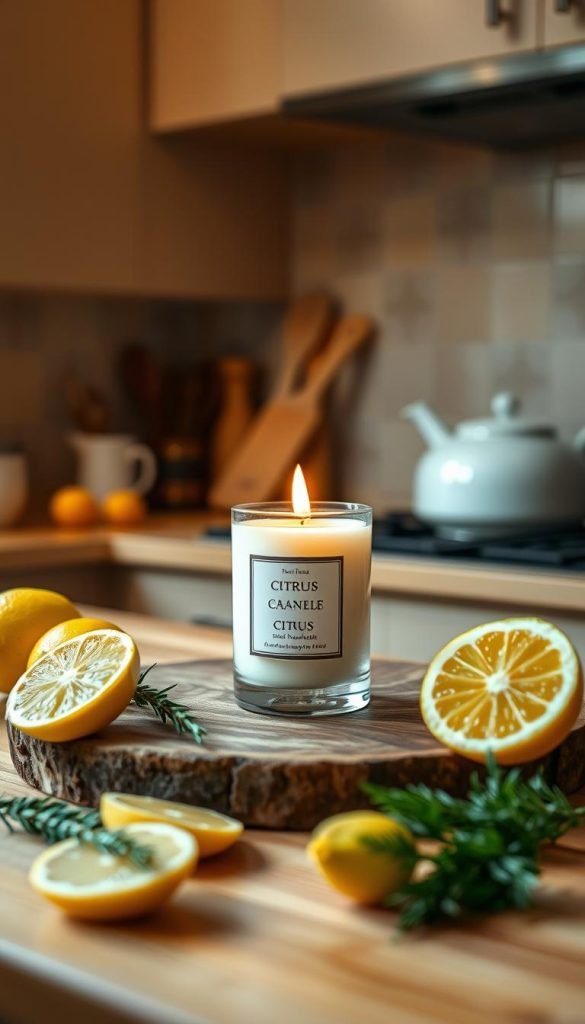 kitchen citrus candle
