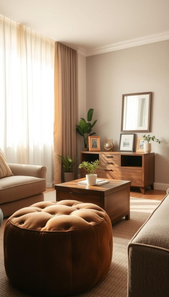 small living room ottoman