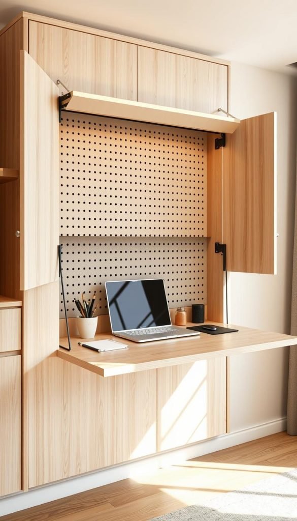wall cabinet desk