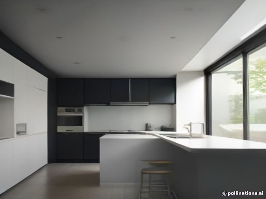 Compact kitchen with a small peninsula breakfast bar and clear appliance access